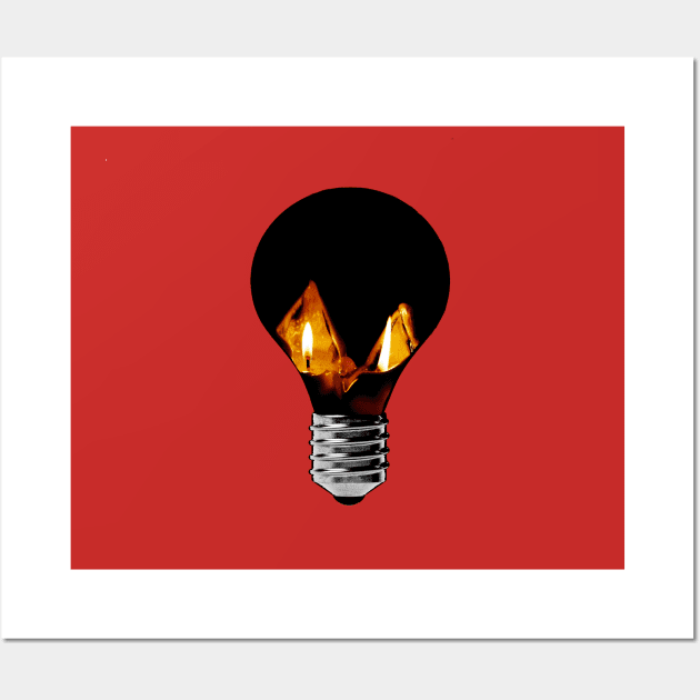 Bulb fire Wall Art by Jakavonis